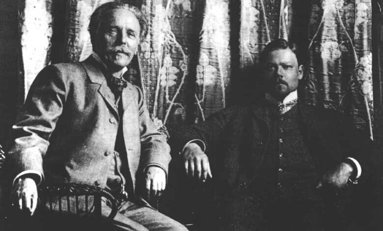 Karl May with Sascha Schneider 1904